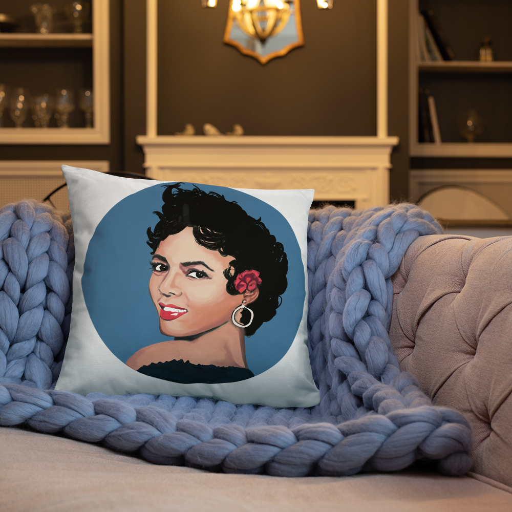Dorothy Dandridge "Rose" Throw Pillow by BISA Home