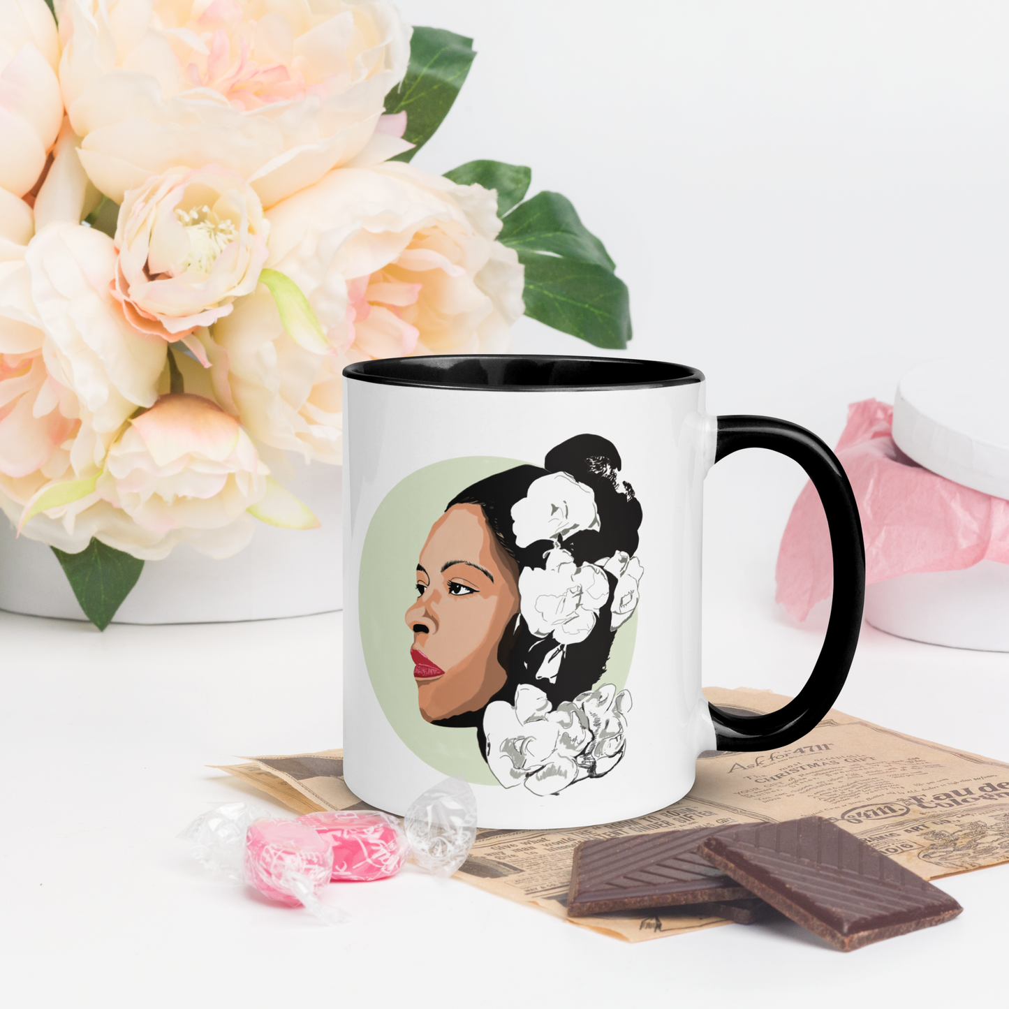Billie Holiday "Gardenia" Glossy Mug