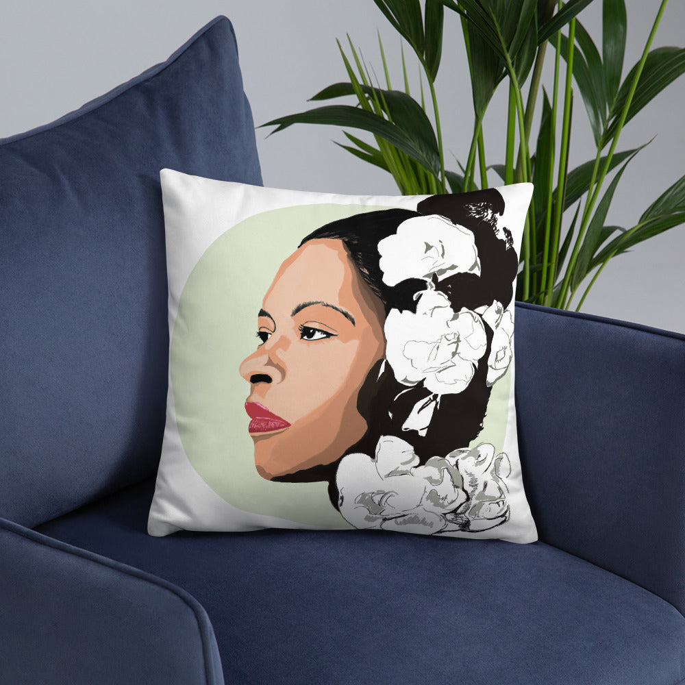 Billie Holiday "Gardenia" Home Lifestyle Decorative Pillows