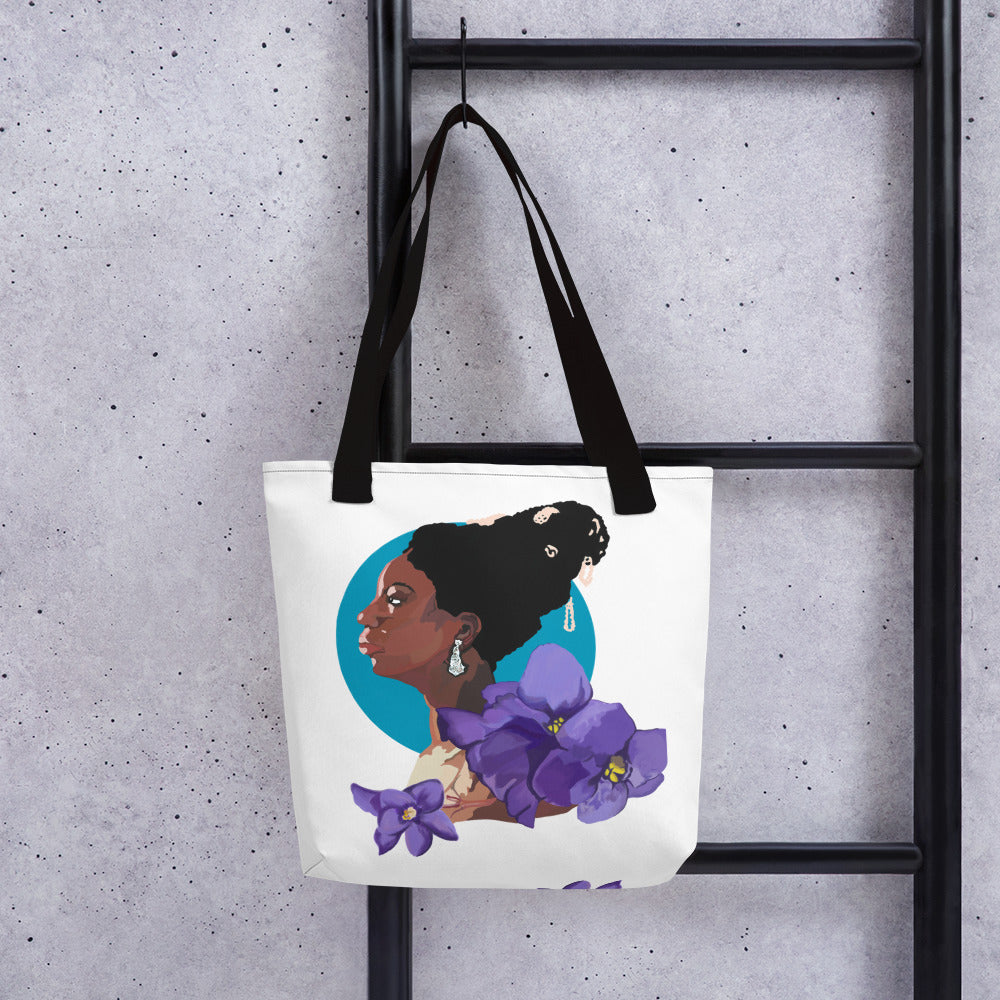 Nina Simone "Violet" Tote Bag