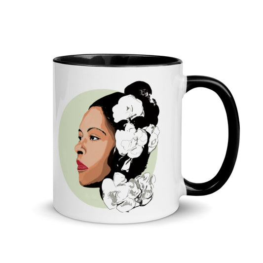 Billie Holiday "Gardenia" Glossy Mug